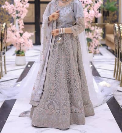 Elegant Grey Lehenga Choli For Sale