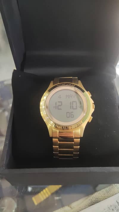 Al Fajr premium addition gold stainless stell watch