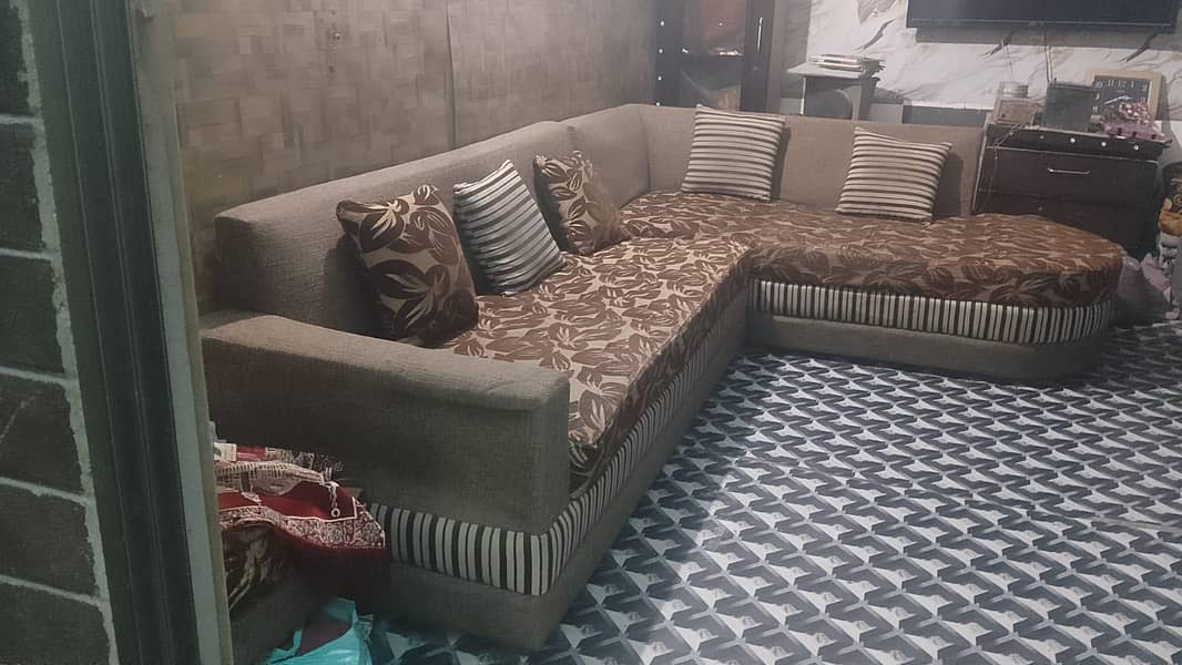 L shape sofa set 0