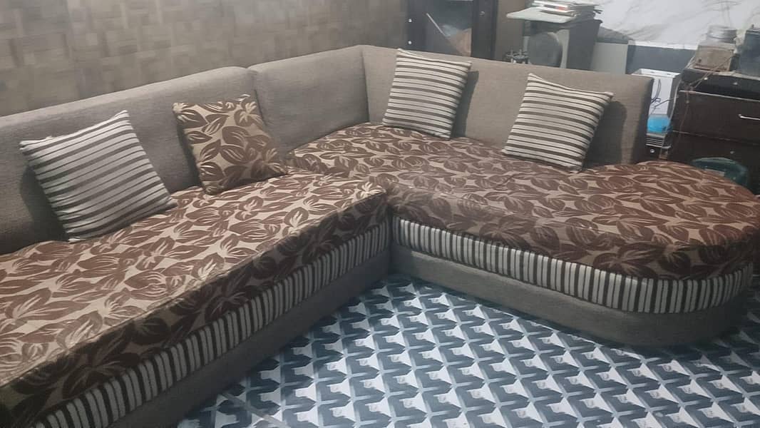 L shape sofa set 1