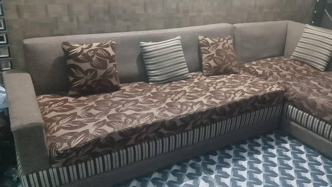 L shape sofa set 2