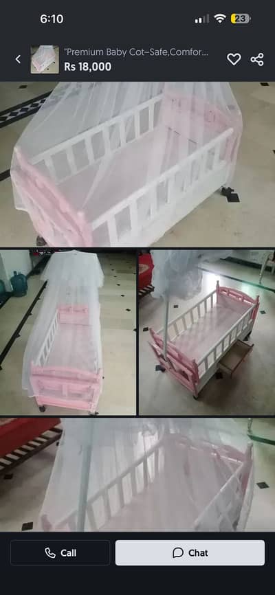 Almost New Baby Cot for Sale