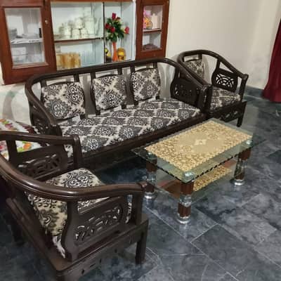 5 seater sofa set good condition contact number 03042353228