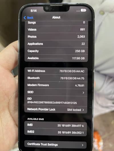 iphone 13pro max 256GB 81%original helath not boost for urgent sale