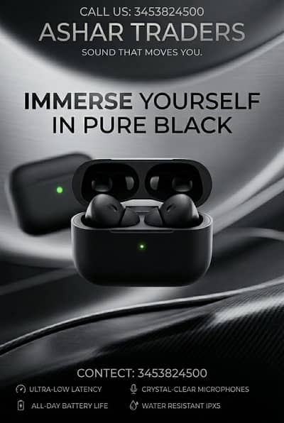 airbuds matte black