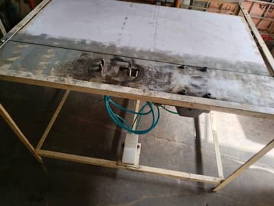 hydraulic brake shoe leather pasting machine