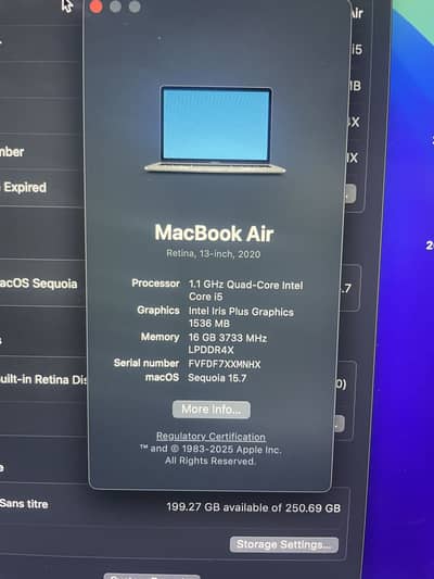 Macbook Air 2020 i5