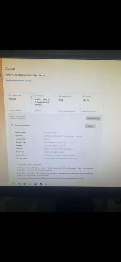I5 9400f plus b360m-a