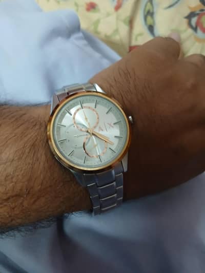 armani exchange original watch with box