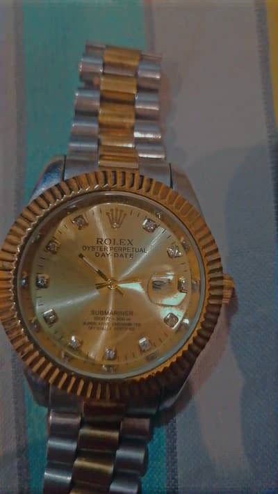 Rolex original color golden and silver home dilevery available
