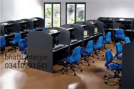 call centre table work station cluster cubicle executive table