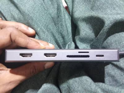 HTMI TO TYPE C ADAPTER AND USB CONNECTOR AND EATHER CABEL PORT  3.0