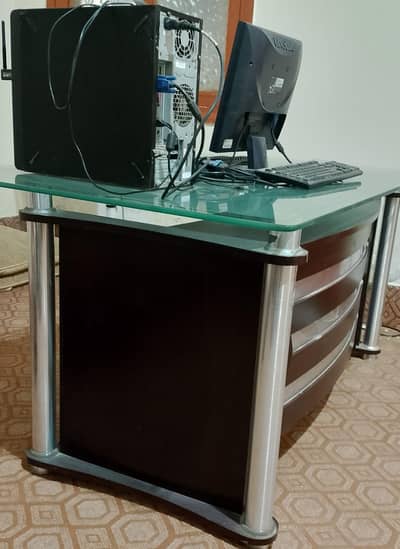 Office Table with glass top
