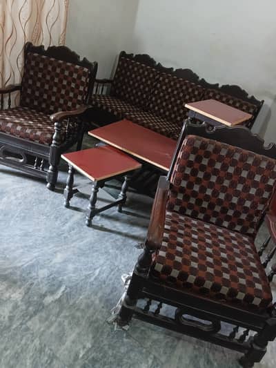 Sofa Set For Sale With 3 Tables