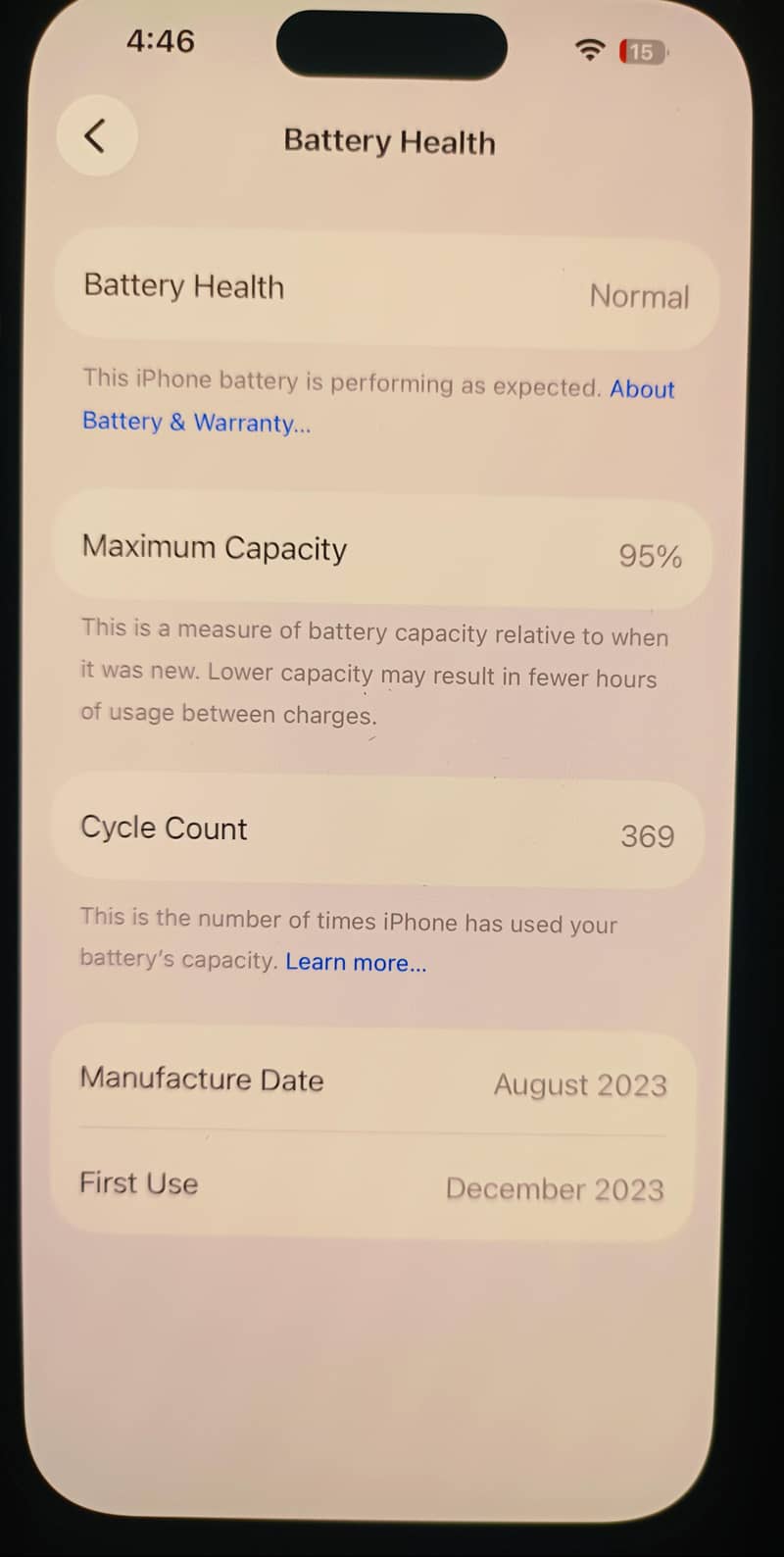 iPhone 15 5