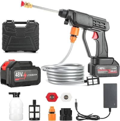 Portable - 48V Cordless High Pressure Washer Cleaner 45 Bar Lithium