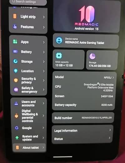 Redmagic Astra Tab 12GB 256