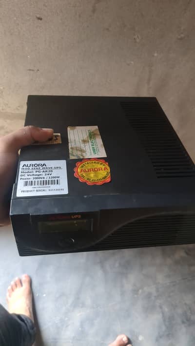 Brand: Aurora Model: PG-AR20 Type: Modified Sine Wave UPS Capacity