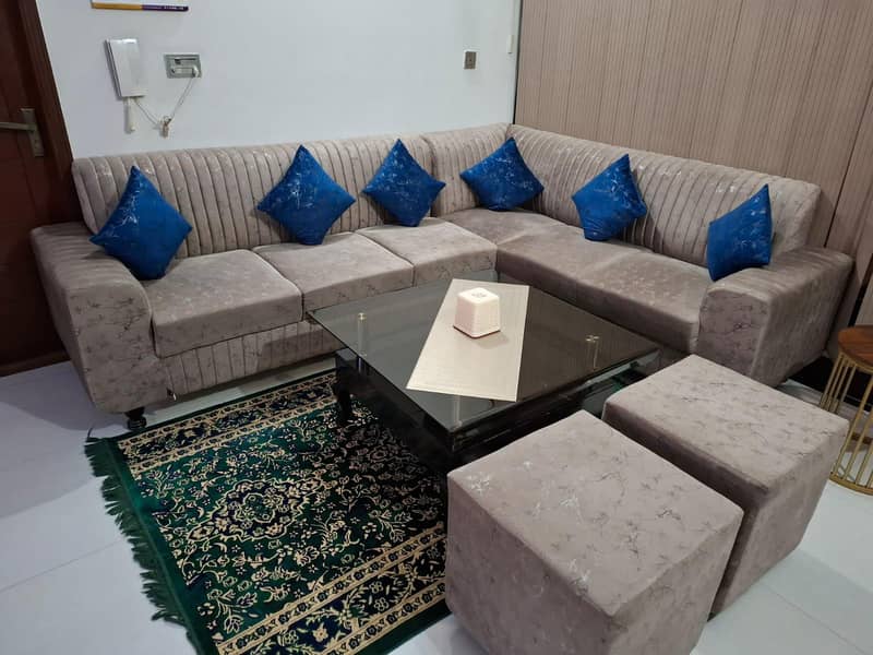 L shaped 6 Seats Sofas Set 1