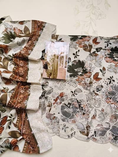 Chikankari Daman Collection*  Brands: *MARIA B BAROQUE CRIMSON