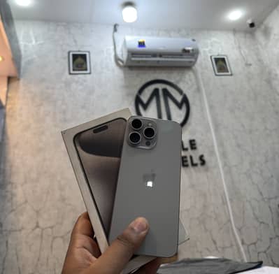 Iphone 15pro max || PTA Approved || Physical dual Sim || Waterpack