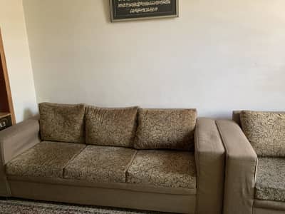 7 Seater Sofa set + 3 wooden sofa tables