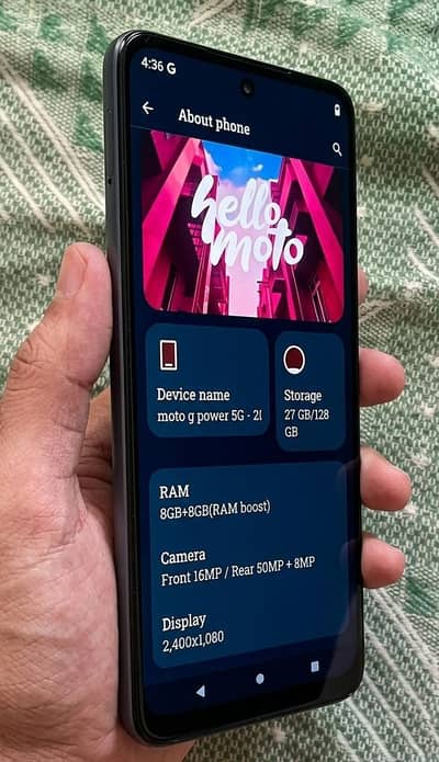 MOTO G POWER 5G 2024 8+8/128