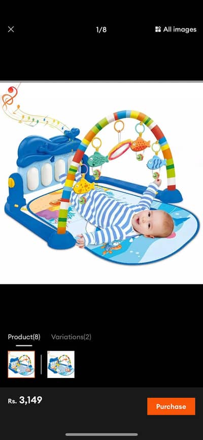 Musical piano imported 3 in 1 play may