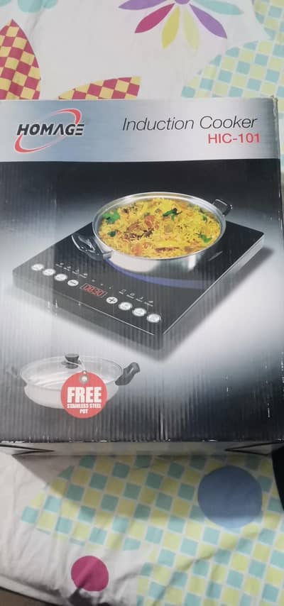 Homage elctric stove with stainless steel pot