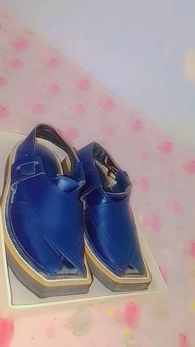Blue leather kheri