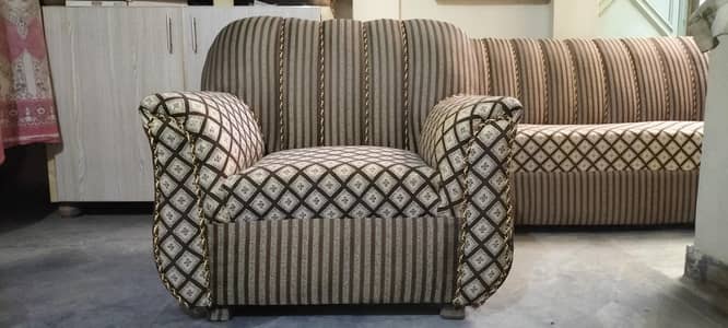 5 Seater Sofa Set – New Upholstery | Strong Durable Frame