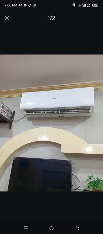Haier Ac 1.5 Ton long through