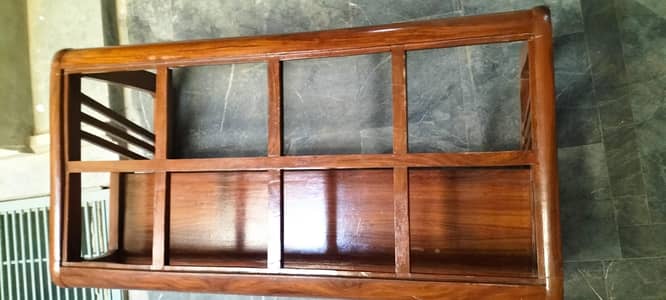 Wooden Coffee Table with Glass/Mirror Top