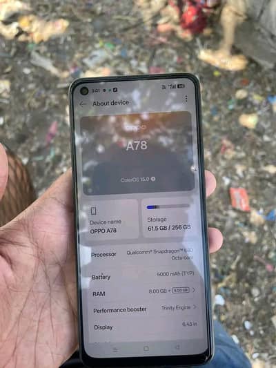 oppo a78 for sale 8/256 GB all original