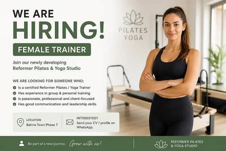 Certified Gym Trainer Needed Female