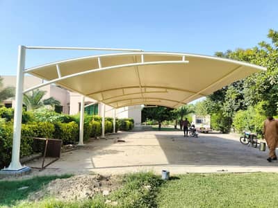 HDPE Fabric Roofing Shade / Tensile Shade / Car Parking / Canopy Shed