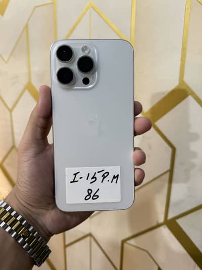 Iphone 15 pro max 256 GB jv ( sim locked ) 10/09 condition 86 battery