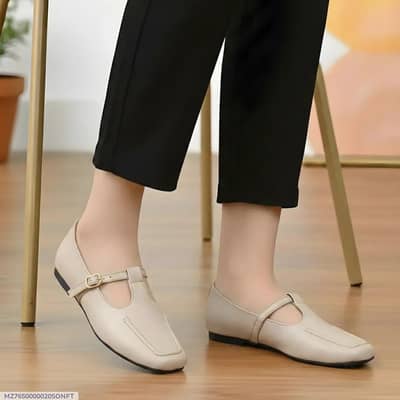 Beige Flat Shoes