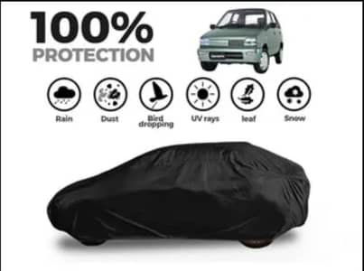 Suzuki Mehran Black Coat Parachute Car Top Cover 100% Waterproof