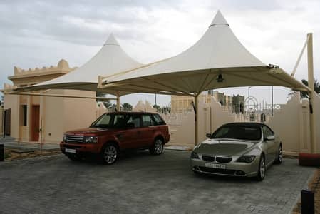 Garage porch shade / Tensile car shade / Canopy gazebo shade/ Pvc shed