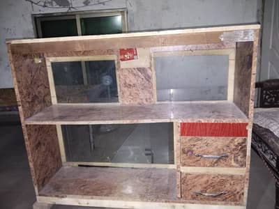 shop counter and 2 big rack