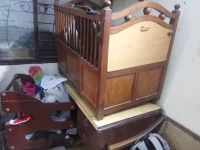 Baby Cot + 2 Almari (Big & Small)