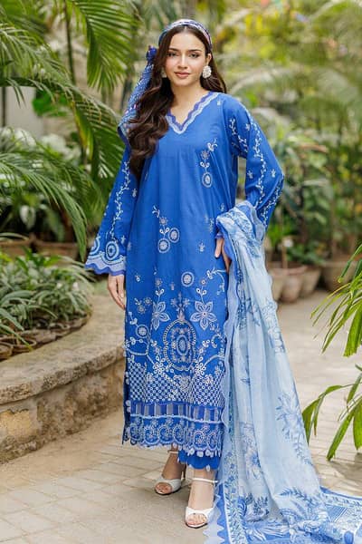 Chikankari Embroidered 3 Piece Original Suit Eid Collection