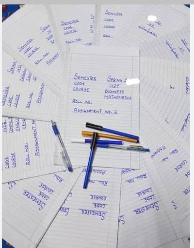 Hand Written Assignment Work
