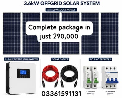 3.6kw solar system without battery