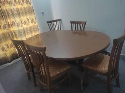 Dining table with chairs