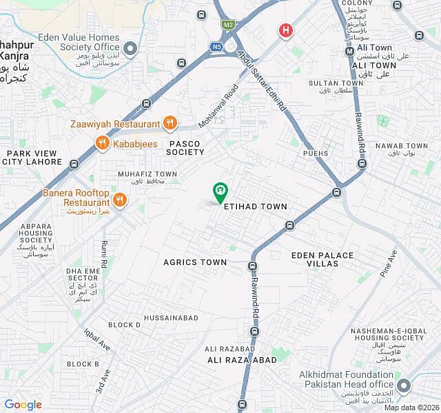Etihad Town 5 Marla Pair Plot 0