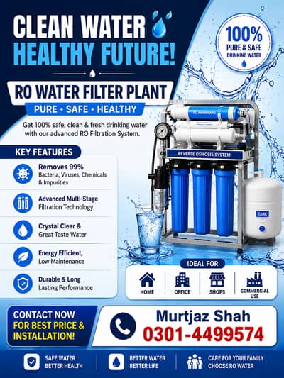 Premium RO Water Filter Plant – Pure & Healthy Drinking Water