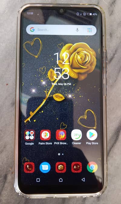 Excellent condition Infinix hot 8 light. with box charger. 0332-0508954