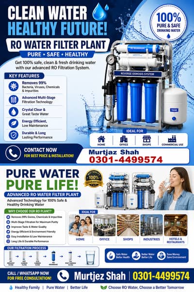 RO Water Filter Plant – Pure & Healthy Drinking Water
